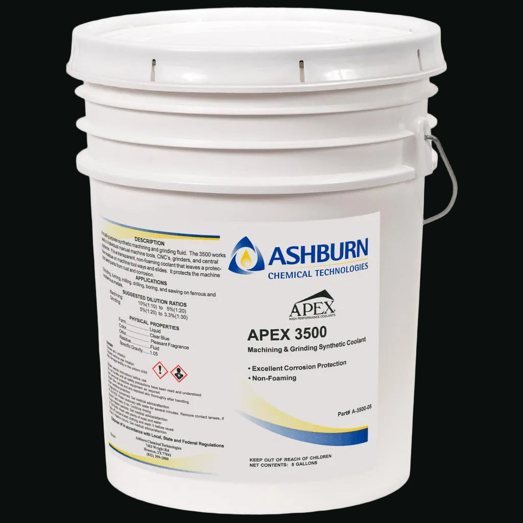 Ashburn Chemical Technologies Cutting & Grinding Coolant: Apex®, Synthetic, 5 gal Pail