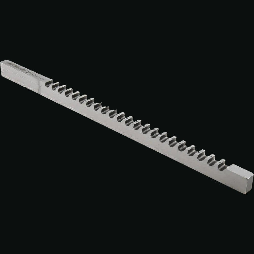 Keyway Broach: Style C, High Speed Steel, 3/8" Wide