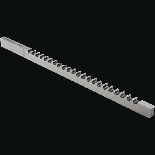 Keyway Broach: Style C, High Speed Steel, 3/8" Wide