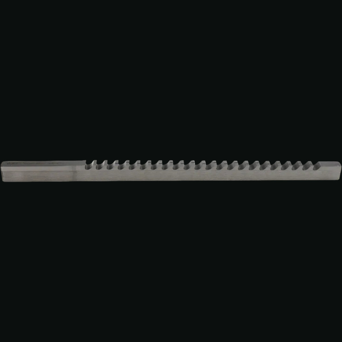 Keyway Broach: Style C, High Speed Steel, 3/8" Wide