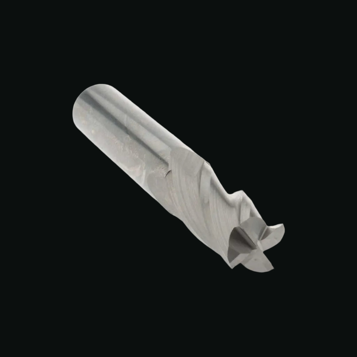 Square End Mill: 7/16" Dia, 1" LOC, 4 Flute, Solid Carbide