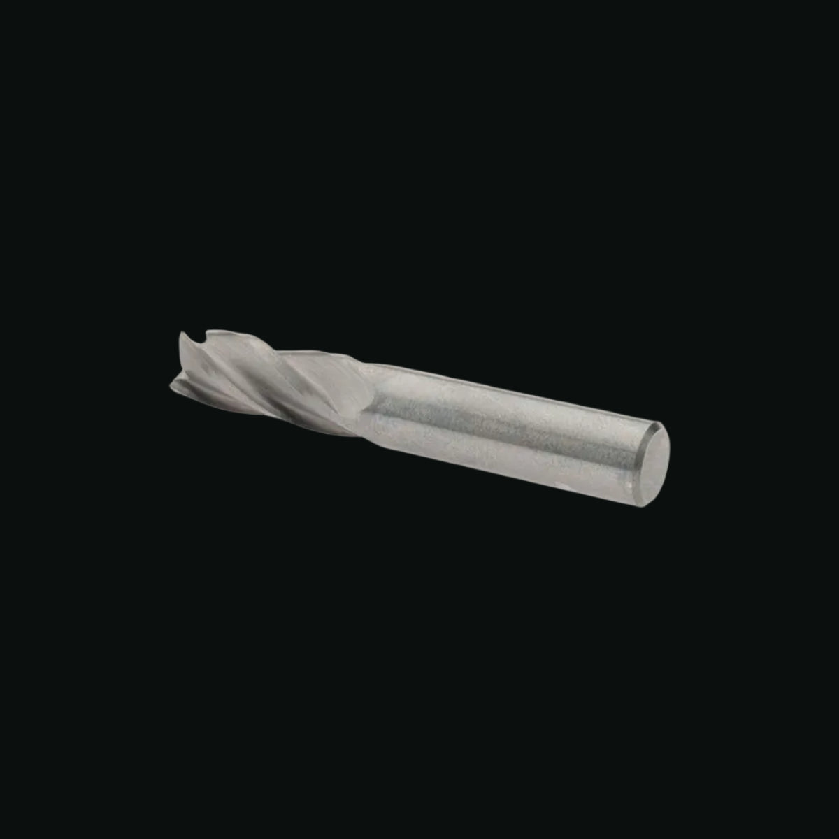 Square End Mill: 7/16" Dia, 1" LOC, 4 Flute, Solid Carbide