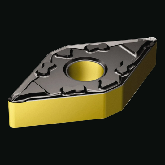 Turning Insert: DNMG432-MF 2220, Carbide  TiCN, AI2O3 &amp; TiN Finish, Neutral, 0.5000" Inscribed Circle, 0.0313" Corner Radius, 55.00 deg D - Diamond (Rhombic) 55-Deg, Series T-Max P