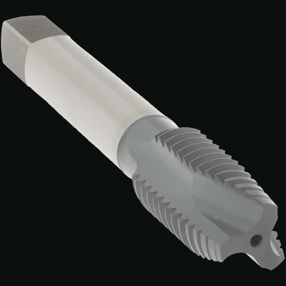 Spiral Point Tap: 5/8-11 UNC, 3 Flutes, Plug Chamfer, 2B Class of Fit, HSS, elektraLUBE Coated