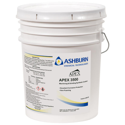Ashburn Chemical Technologies Cutting & Grinding Coolant: Apex®, Synthetic, 5 gal Pail