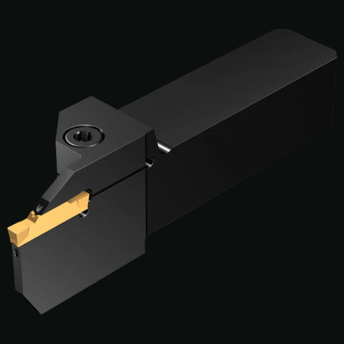 Sandvik Coromant  Indexable Grooving-Cutoff Toolholder: C2R-QSA16-RH25CB, 25.4 mm Max Depth of Cut, Right Hand